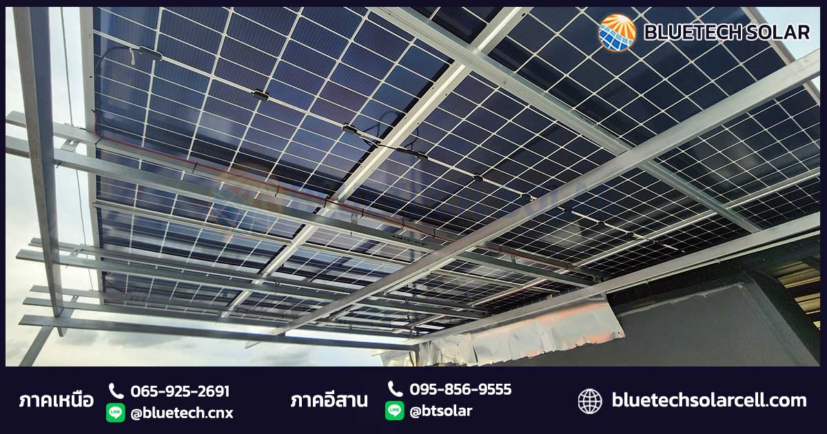 ส่องผลงานติดตั้ง Solar Rooftop ห้างเพชรทองเยาวราช สระบุรี ระบบ On grid 10KW 3 เฟส คืนกำไรด้วยพลังงานแสงอาทิตย์ โดย Bluetech Solar