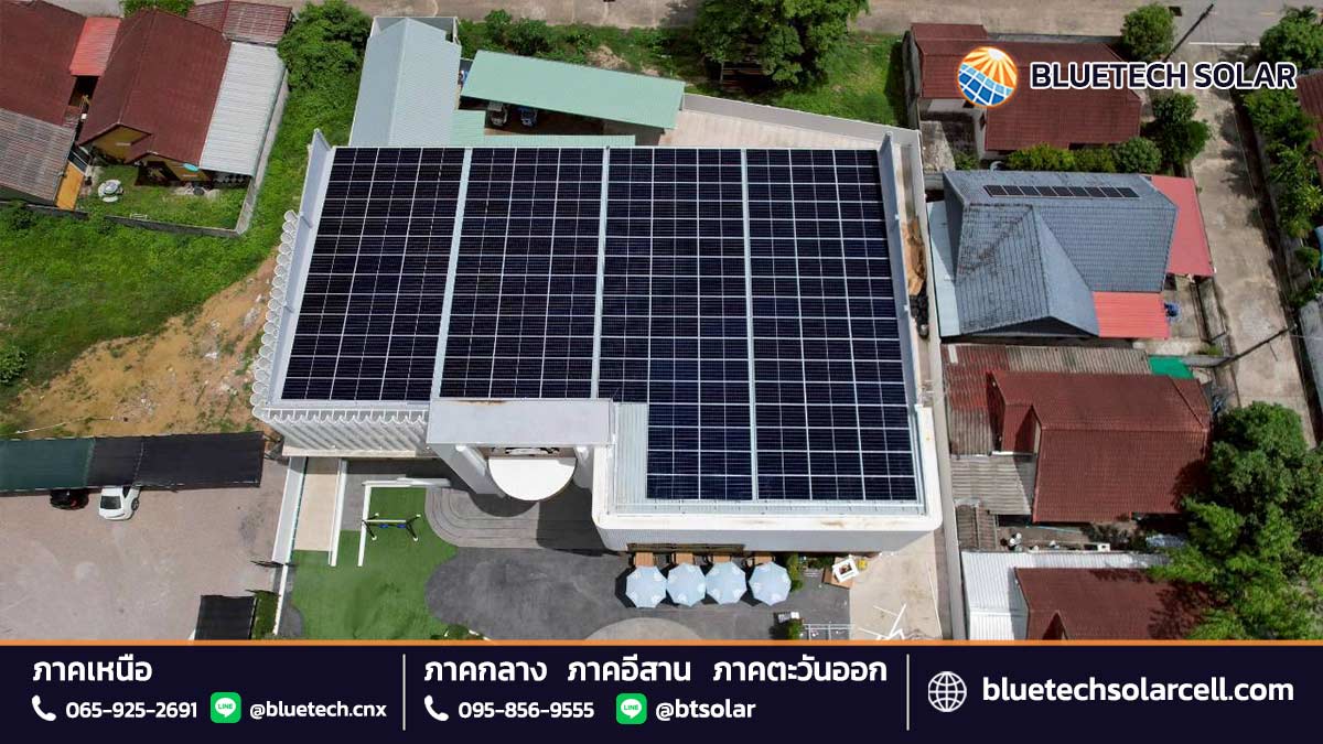 Land-Mark-Cafe-Lampang-Ongrid-150KW-3 แผง LONGi Hi-MO X10 650W จำนวน 234 แผง โดย BlueTech Solar